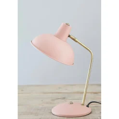 Leitmotiv Hood Metal Table Lamp, Iron Matte Dusty Pink