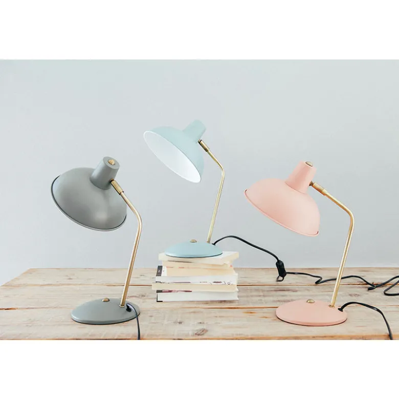 Leitmotiv Hood Metal Table Lamp, Iron Matte Dusty Pink