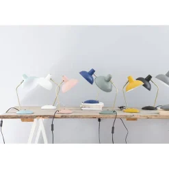 Leitmotiv Hood Table Lamp in Metal, Iron Matte White