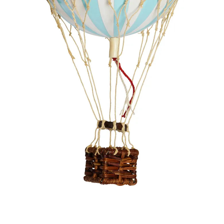 Light Blue Hot Air Balloon - 8.5 cm