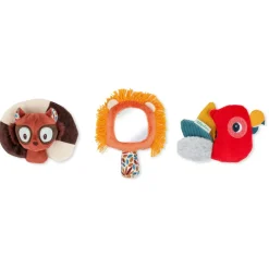 Lilliputiens Baby Sensory Rattle Gift Set, Jack with Rattles