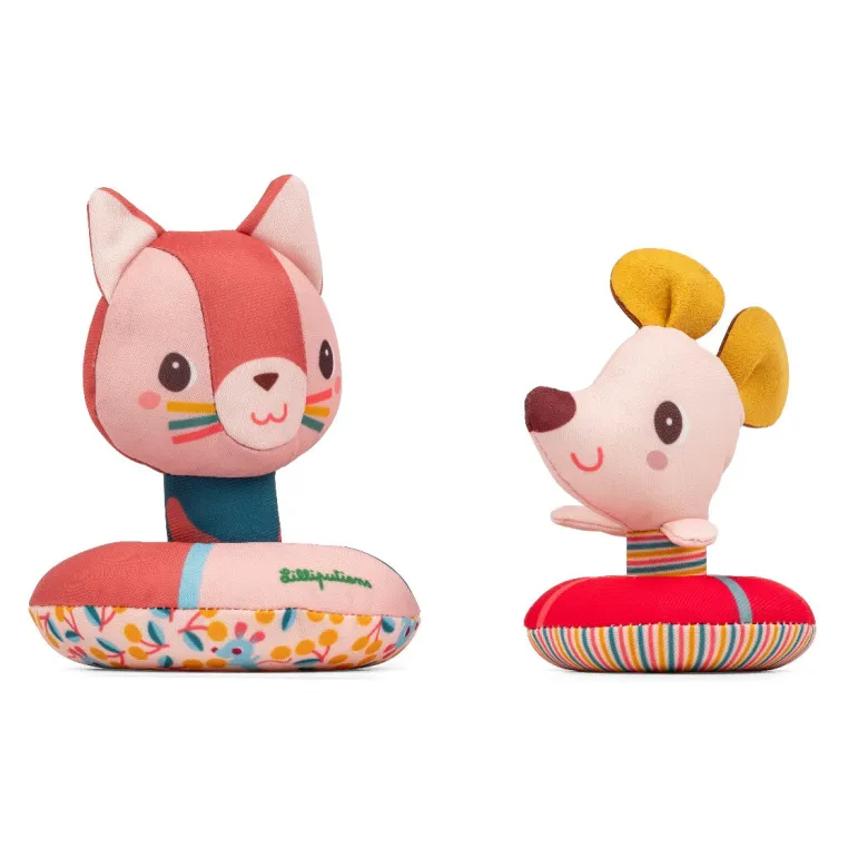 Lilliputiens Bath Toys, Jeanne and Nina Water Play