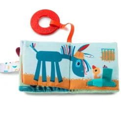 Lilliputiens Farmyard Book with Teething Ring