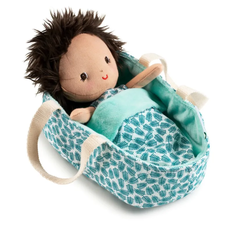 Lilliputiens Soft Baby Doll in Carrycot, Ari