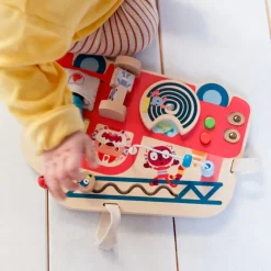 Lilliputiens Wooden Activity Panel, Fire Truck