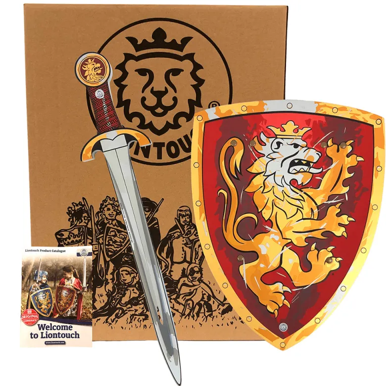 Liontouch Knight Set with Red Shield and Sword, Lion