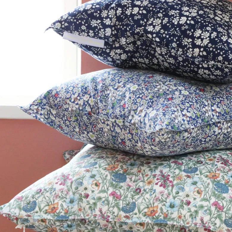 Lirum Larum Leg Mini, Liberty Cushion, 50 x 50 cm - Agnes