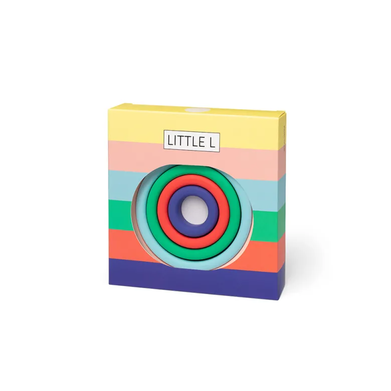 Little L, Baby Toy, Activity Rings - Vibrant Colors