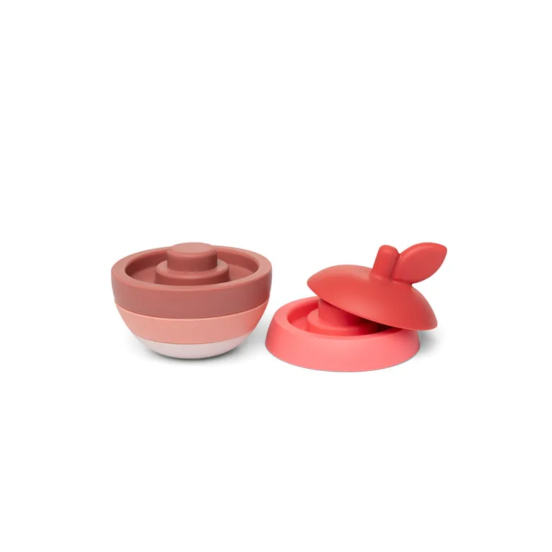 Little L, Baby Toy, Stacking Apple - Red and Pink