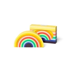 Little L, Silicone Baby Toy, Colorful Rainbow