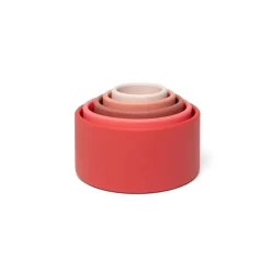 Little L Silicone Baby Toys, Stacking Bowls - Rose Shades