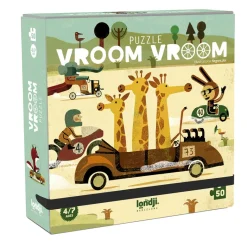 Londji Pocket Puzzle, Vroom Vroom - 50 Pieces
