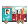 Londji Puzzle, My Little Train, Set of 10 Puzzles with 3 Pieces Each