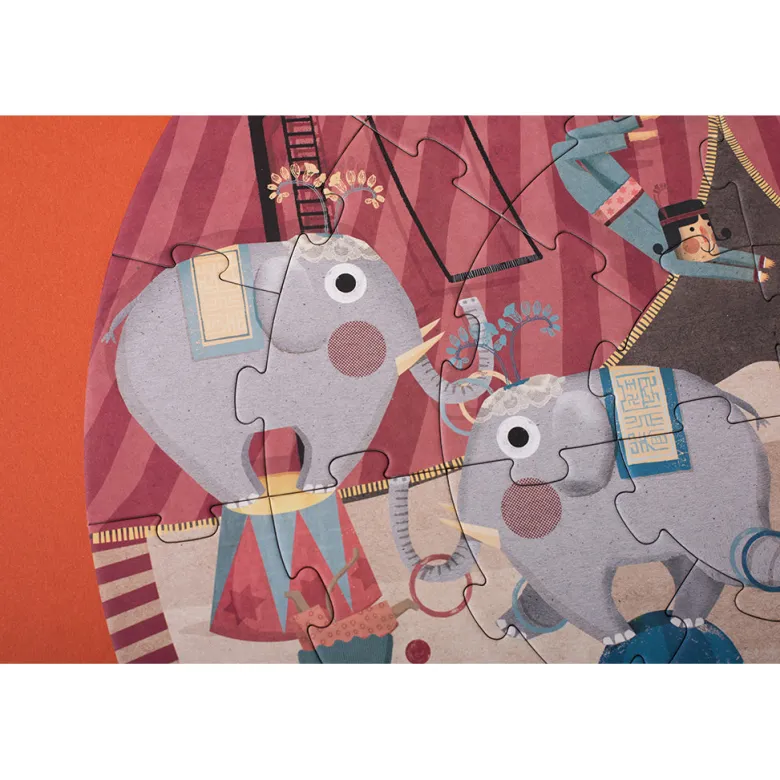 Londji Puzzle, Round, Circus Edition - 36 Pieces