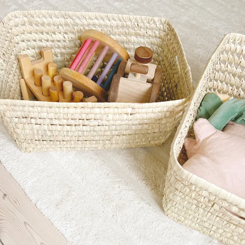 Lubilu Basket Made from Palm Leaves, L38 – 38 x 29 x 19 cm