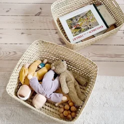 Lubilu Basket Made of Palm Leaves, L48 - 48 x 40 x 20 cm