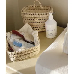 Lubilu Basket of Palm Leaves, L22 - 22 x 17 x 7 cm