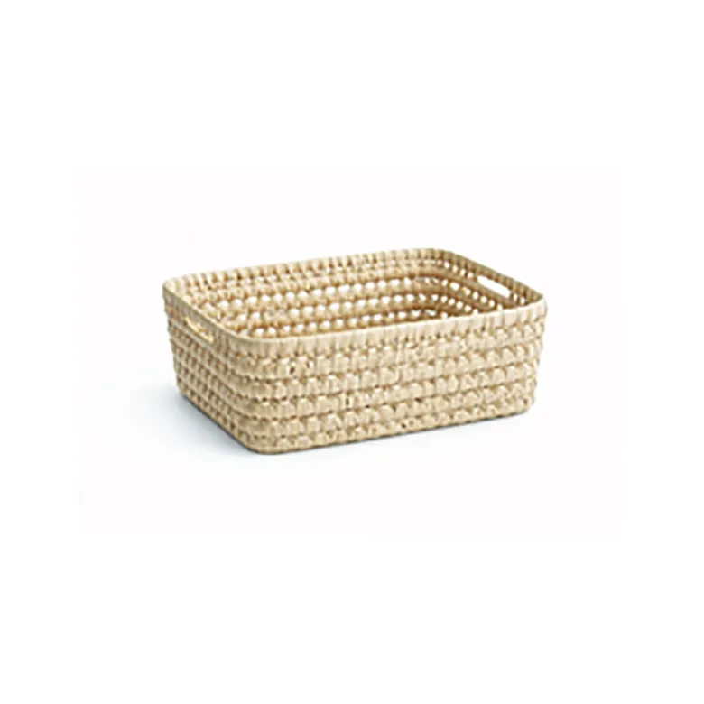Lubilu Basket of Palm Leaves, L34 - 34 x 25 x 12 cm