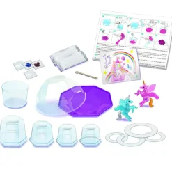 4M Experiment Kit, Crystal Growing, Magical Unicorn Terrarium – For Ages 10 and Up