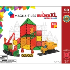 Magna-Tiles Building Plate Set XL, Magnetic Construction Set with 50 Pieces