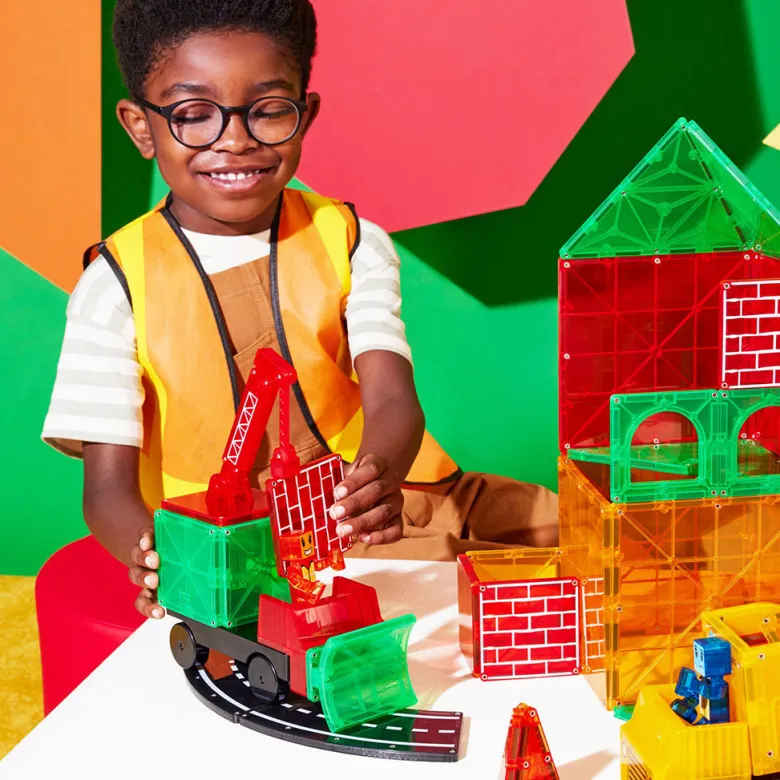 Magna-Tiles Building Plate Set XL, Magnetic Construction Set with 50 Pieces