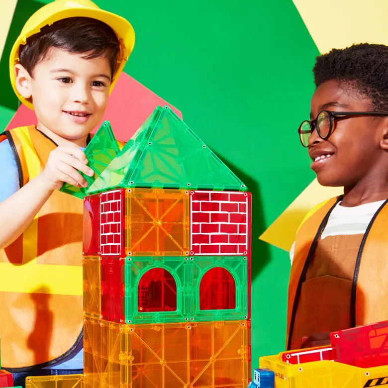 Magna-Tiles Building Plate Set XL, Magnetic Construction Set with 50 Pieces