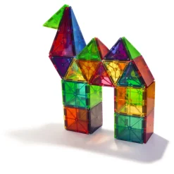 Magna-Tiles Clear Colors, Magnetic Building Set with 100 Pieces
