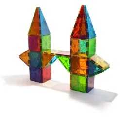 Magna-Tiles Clear Colors, Magnetic Building Set with 100 Pieces