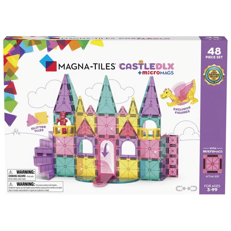 Magna-Tiles Deluxe Slot, Magnetic Construction Set with 48 Pieces