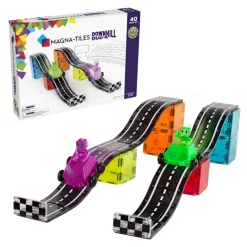 Magna-Tiles Downhill Duo, Magnetic Building Set with 40 Pieces