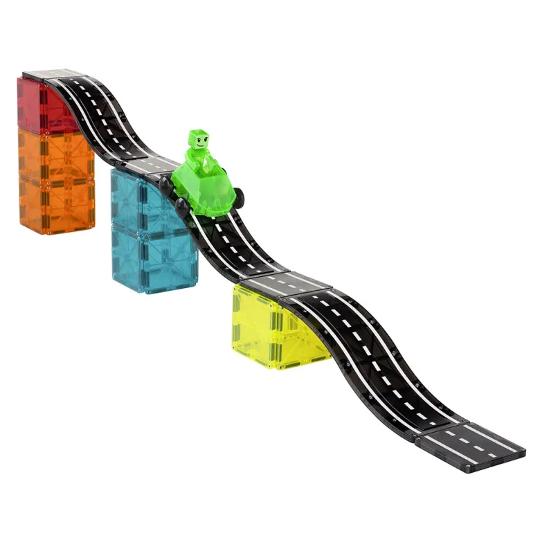 Magna-Tiles Downhill Duo, Magnetic Building Set with 40 Pieces