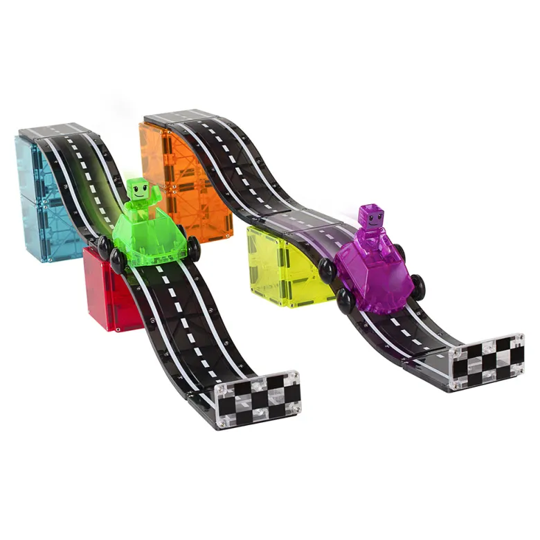 Magna-Tiles Downhill Duo, Magnetic Building Set with 40 Pieces