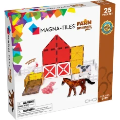 Magna-Tiles Farm Animals, Magnetic Building Set with 25 Pieces