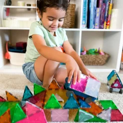 Magna-Tiles Grand Prix Frost, 50 Pieces