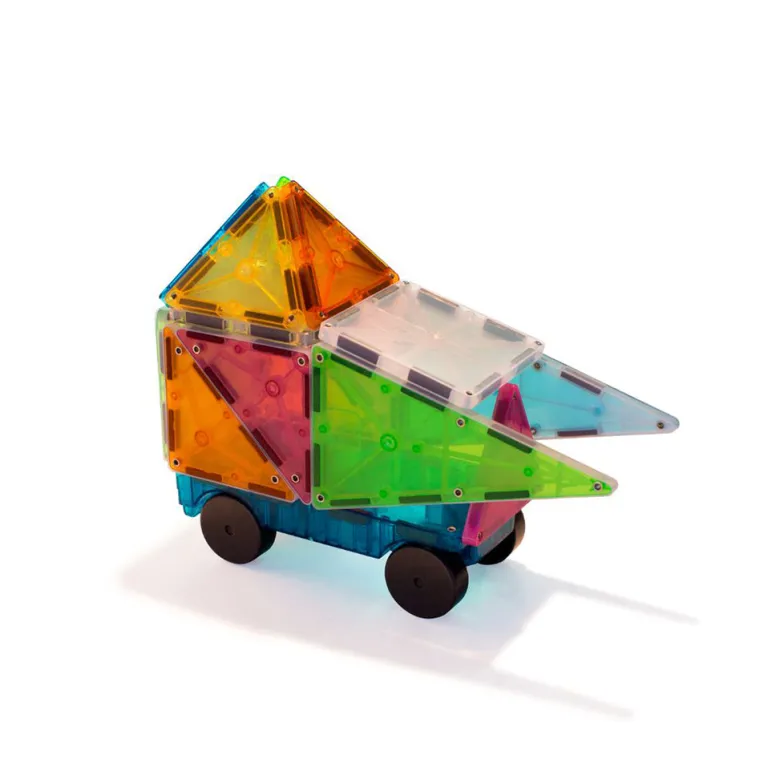Magna-Tiles Grand Prix Frost, 50 Pieces
