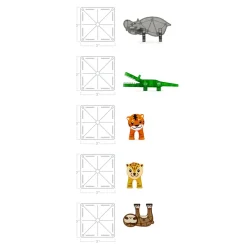 Magna-Tiles Jungle Animals, Set of 25 Pieces