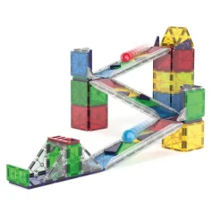 Magna-Tiles Magnetic Building Set, Rail Racer - Pieces