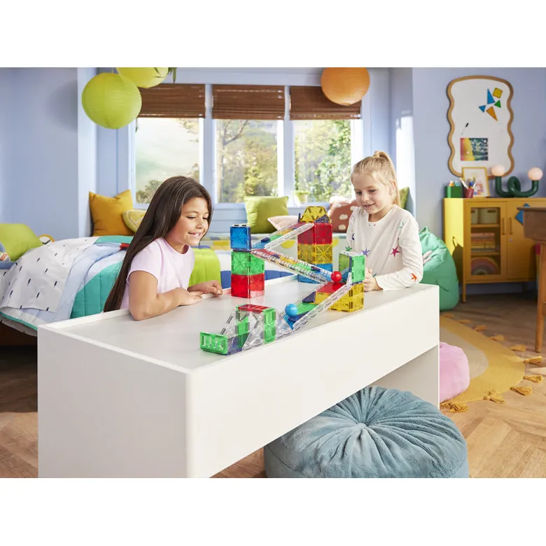 Magna-Tiles Magnetic Building Set, Rail Racer - Pieces