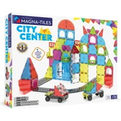 Magna-Tiles Magnetic Building Set, City Center - 110 Pieces