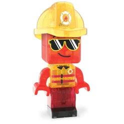 Magna-Tiles Magnetic Building Set, Fire and Rescue Station - 27 Pieces