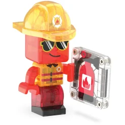 Magna-Tiles Magnetic Building Set, Fire and Rescue Station - 27 Pieces
