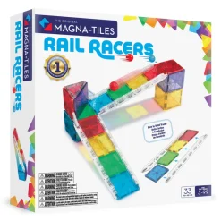 Magna-Tiles Magnetic Building Set, Marble Run - 33 Pieces