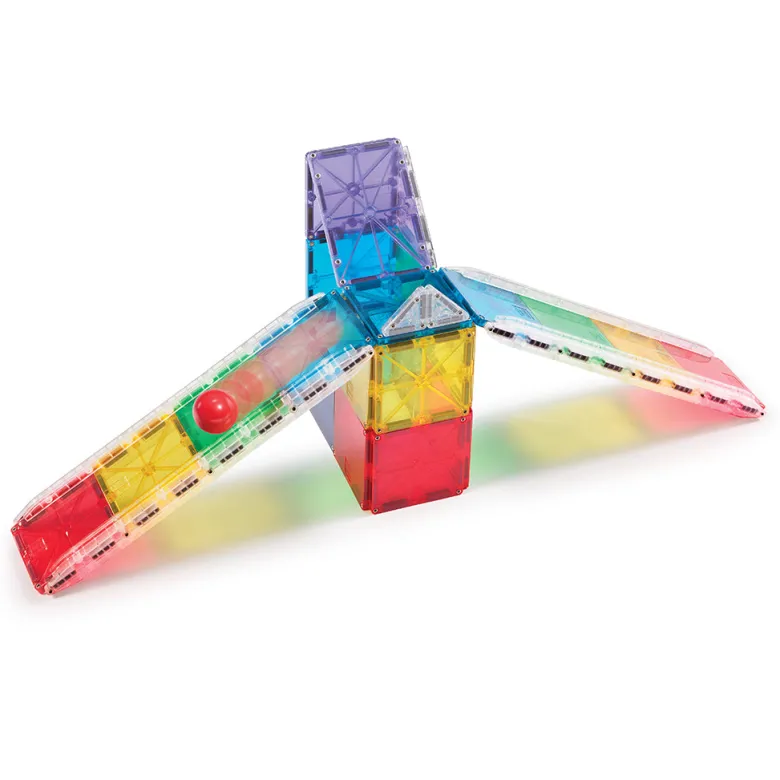 Magna-Tiles Magnetic Building Set, Marble Run - 33 Pieces