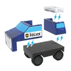 Magna-Tiles Magnetic Building Set, Police Station 36 Pieces