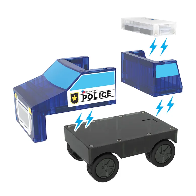 Magna-Tiles Magnetic Building Set, Police Station 36 Pieces
