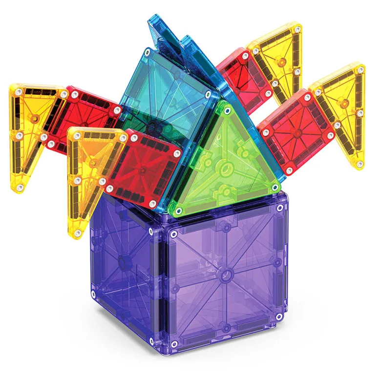 Magna-Tiles MicroMags Combo, Magnetic Building Set with 46 Pieces