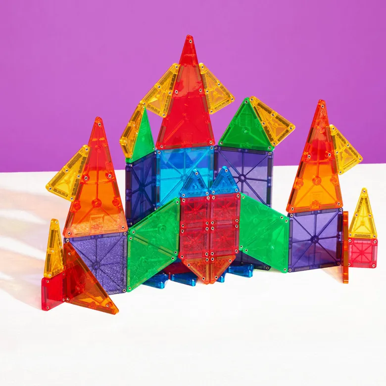 Magna-Tiles MicroMags Combo, Magnetic Building Set with 46 Pieces