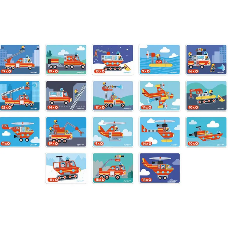 Magnetic Game by Janod, Firefighter