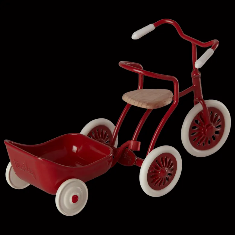 Maileg Bicycle Wagon, Mouse, Red