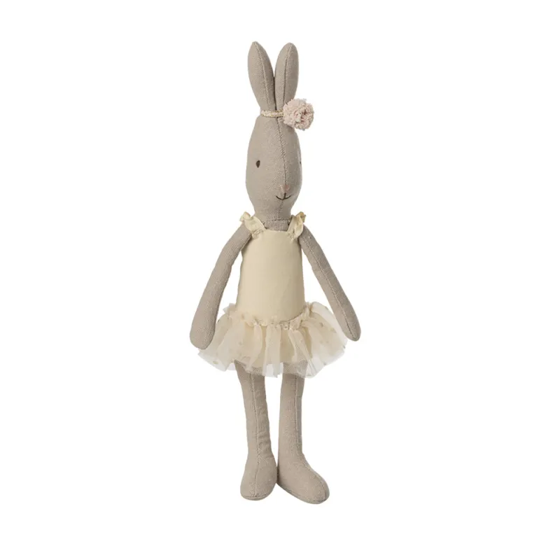 Maileg Hare Size 1, Classic - Ballet Outfit and Tulle Skirt - Cream